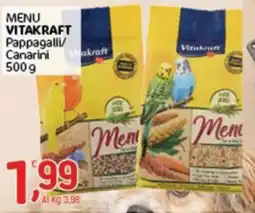 Crai Menu vitakraft pappagalli/canarini offerta