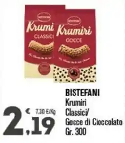 Punto é market BISTEFANI Krumiri Classici/Gocce di Cioccolato offerta