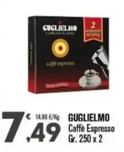 Punto é market GUGLIELMO Caffé Espresso offerta