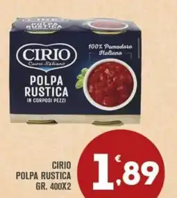 Punto é market CIRIO POLPA RUSTICA offerta