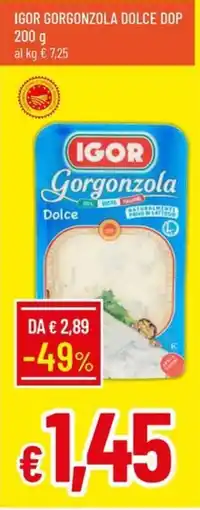 IperFamila IGOR Gorgonzola Dolce offerta