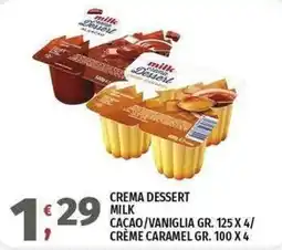 Vivo Supermercati milk cream Dessert offerta
