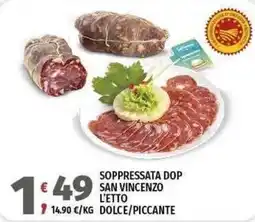 Vivo Supermercati Soppressata dop san vincenzo offerta