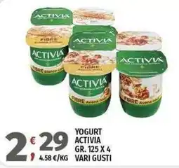 Vivo Supermercati YOGURT ACTIVIA offerta