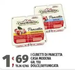 Vivo Supermercati I cubetti di pancetta Casa Modena offerta