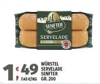 Vivo Supermercati WÜRSTEL SERVELADE SENFTER offerta