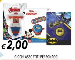 Galassia GIOCHI ASSORTITI PERSONAGGI offerta