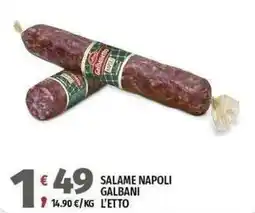 Vivo Supermercati Salame Napoli Galbani offerta