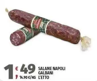 Vivo Supermercati Salame Napoli Galbani offerta