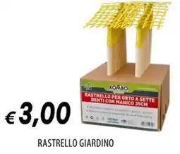 Galassia RASTRELLO PER ORTO A SETTE DENTI CON MANICO 35CM offerta