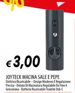 Galassia JOYTECK MACINA SALE E PEPE offerta