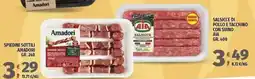 Vivo Supermercati Salsicce di pollo e tacchino con suino AIA offerta