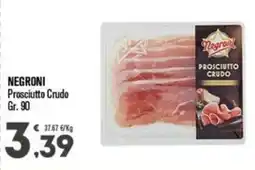 Punto é market NEGRONI Prosciutto Crudo offerta