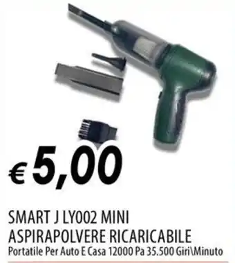 SMART J LY002 MINI ASPIRAPOLVERE RICARICABILE