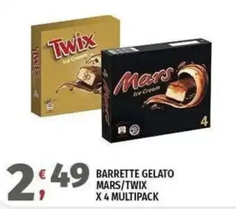 Vivo Supermercati BARRETTE GELATO MARS/TWIX offerta