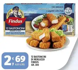 Vivo Supermercati 12 BASTONCINI DI MERLUZZO FINDUS offerta