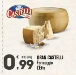 Punto é market GRAN CASTELLI Formaggio L'Etto offerta