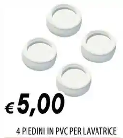 Galassia 4 PIEDINI IN PVC PER LAVATRICE offerta