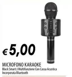 Galassia MICROFONO KARAOKE Black Smart J offerta