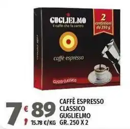 Vivo Supermercati Caffè Espresso Classico Guglielmo offerta