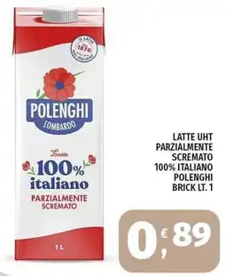 Vivo Supermercati Latte UHT Parzialmente Scremato Polenghi offerta