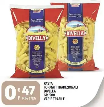 Vivo Supermercati PASTA FORMATI TRADIZIONALI DIVELLA offerta