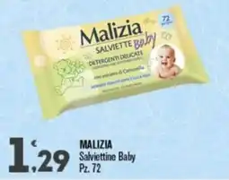 Punto é market Malizia Salviettine Baby offerta