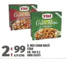Vivo Supermercati IL MIO GRAN RAGÙ STAR offerta