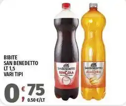 Vivo Supermercati BIBITE SAN BENEDETTO offerta