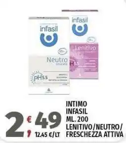 Vivo Supermercati INTIMO INFASIL offerta