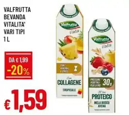 IperFamila Valfrutta Bevanda Vitalita' offerta