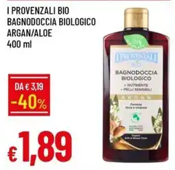 IperFamila I PROVENZALI BIO BAGNODOCCIA BIOLOGICO ARGAN/Aloe offerta