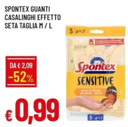 IperFamila Spontex guanti casalinghi effetto seta offerta