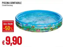 IperFamila PISCINA GONFIABILE 3 Anelli Bestway offerta