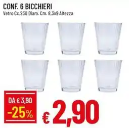 IperFamila Bicchieri offerta