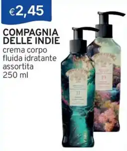 Sirene Blu COMPAGNIA DELLE INDIE crema corpo fluida idratante assortita offerta