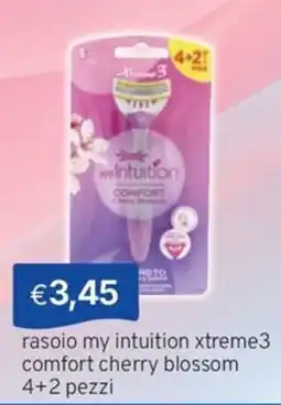 Sirene Blu rasoio my intuition xtreme3 comfort cherry blossom offerta