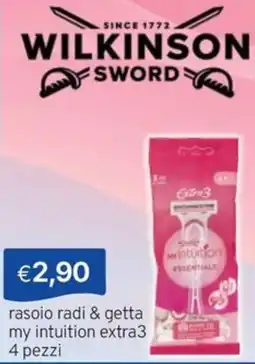 Sirene Blu Wilkinson Sword my intuition extra3 offerta