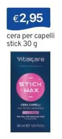 Sirene Blu Vitalcare cera capelli stick offerta