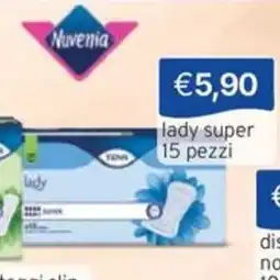 Sirene Blu TENA lady super offerta