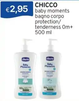 Sirene Blu CHICCO baby moments bagno corpo protection/tenderness offerta