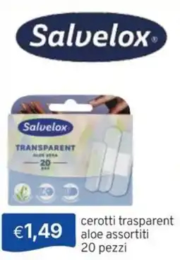 Sirene Blu Salvelox cerotti trasparent aloe offerta
