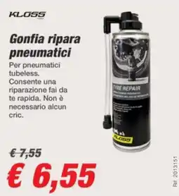 Bep's Gonfia ripara pneumatici KLOSS offerta