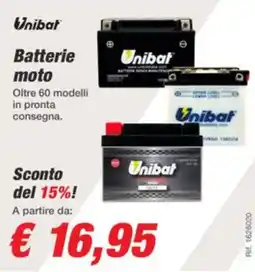 Bep's Batterie moto Unibat offerta