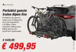 Bep's Portabici gancio traino Alpen Evo offerta