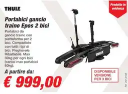 Bep's THULE Portabici gancio traino Epos 2 bici offerta