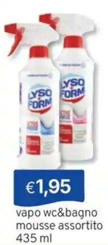 Sirene Blu LYSOFORM vapo wc&bagno mousse offerta