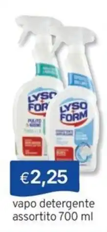 Sirene Blu vapo detergente Lysoform offerta
