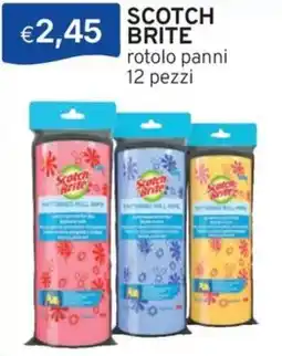 Sirene Blu SCOTCH BRITE rotolo panni offerta