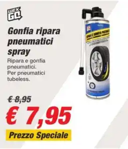 Bep's Gonfia ripara pneumatici spray WEK GL offerta